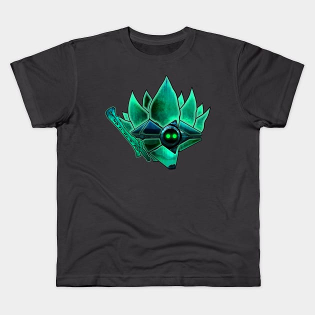 Crota Ghost Shell Kids T-Shirt by DoubleAron23